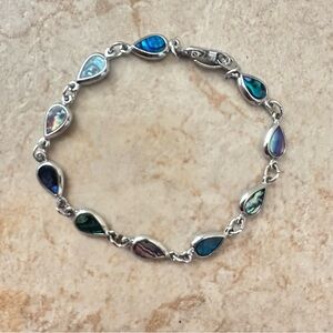 Teardrop Abalone Shell Bracelet - Multicolor